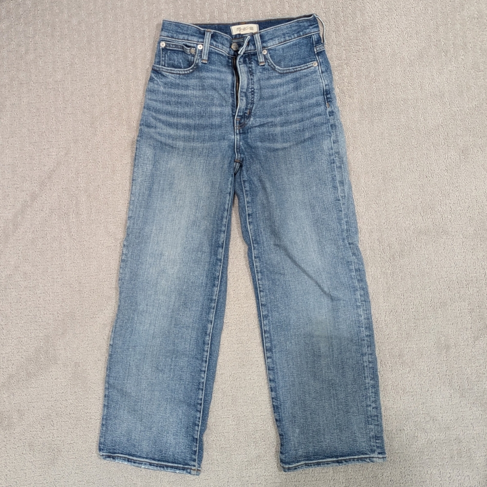 Madewell Women's Slim Wide Leg Crop Jeans